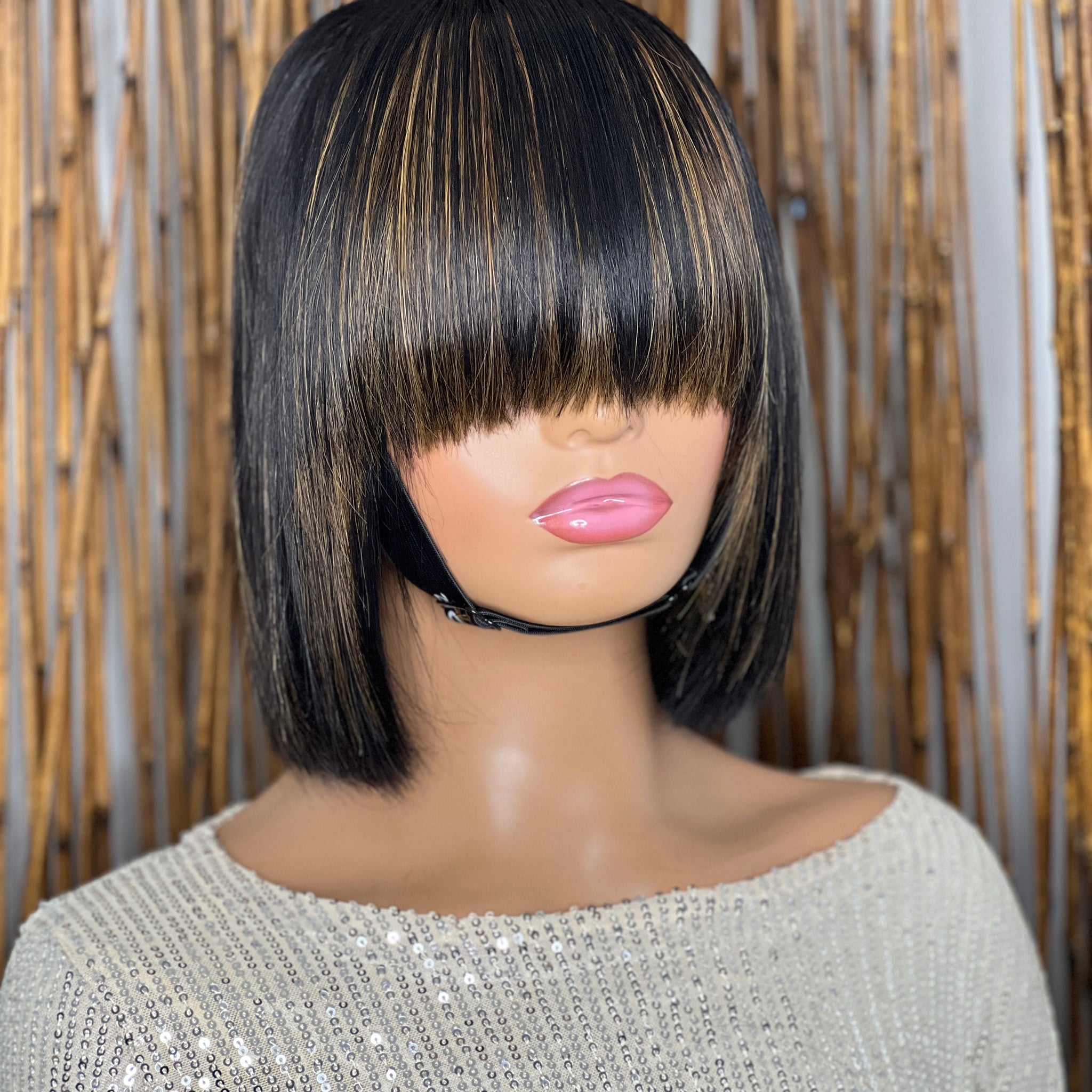 Razor Bob wig with Bangs