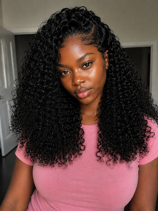 20” Burmese Curly 13x4 Lace Front Wig | 100% Human Hair | Natural Color