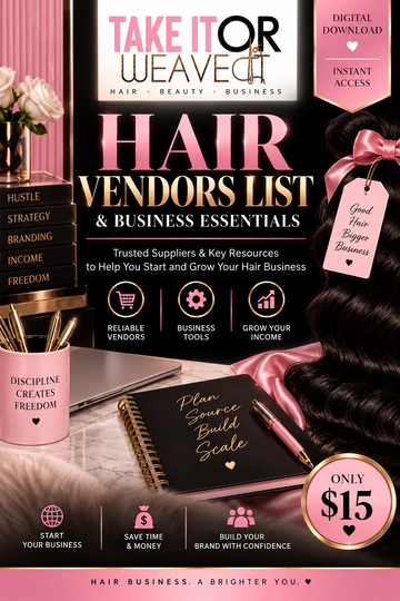 Hair Vendors List & Hair Business Starter Essentials